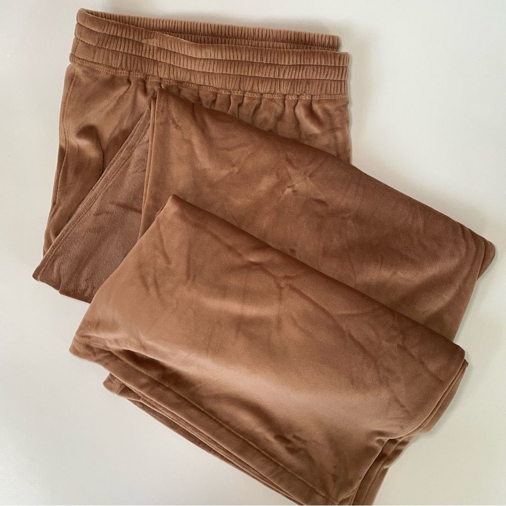 Skims Velour Wide Leg Track Pants - Sienna - 3x